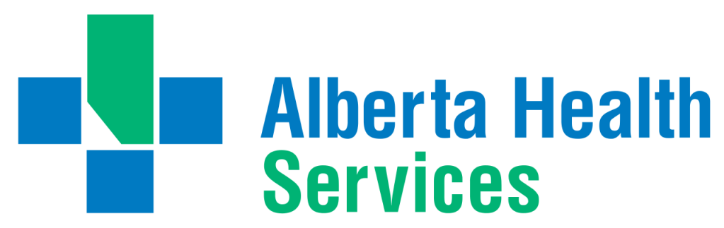 Horizontal logo for Alberta Health Services